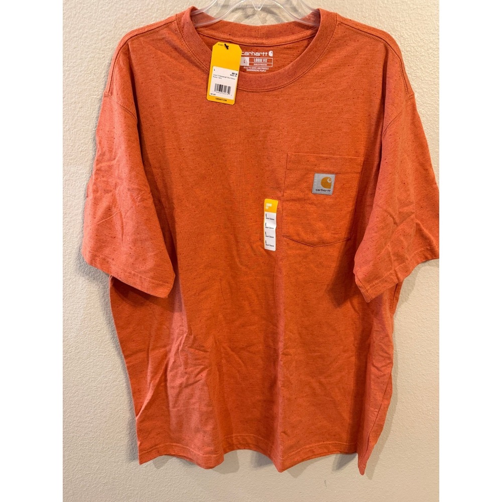 Carhartt  Orange Loose Fit‎ Pocket T Shirt Mens Size Large NWT